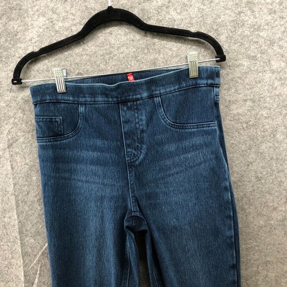 Spanx Jean-Ish Ankle Leggings Womens MP Blue Pull On Jegging Mid Rise - Picture 3 of 11